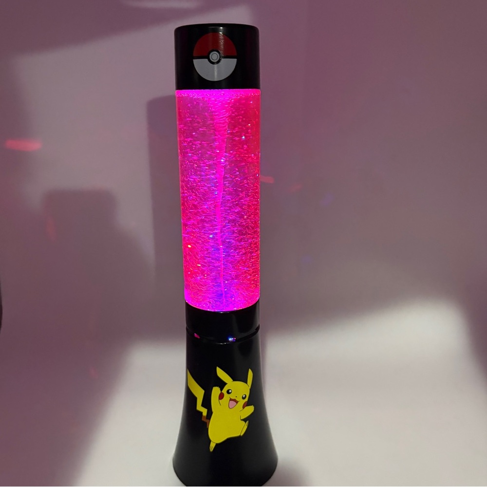 Pokemon Pikachu LED Glitter Volcano Lamp
